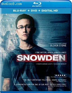 Snowden (Blu-ray + DVD + Digital HD) Cover