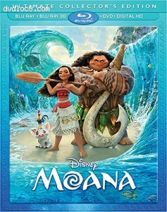 Moana - Ultimate Collector's Edition [Blu-ray + Blu-ray 3D + DVD + Digital HD] Cover