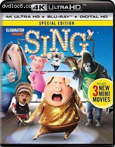 Sing - Special Edition [4K Ultra HD + Blu-ray + Digital HD] Cover