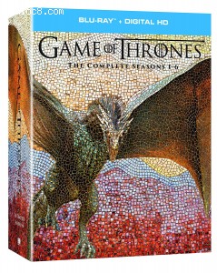 Game of Thrones: The Complete Seasons 1-6 + Digital HD [Blu-ray + Digital HD] Cover