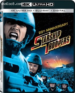 Starship Troopers 20th Anniversary (4K Ultra HD + Blu-ray + UltraViolet) Cover