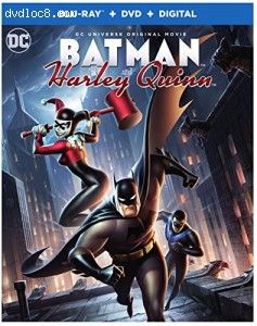 Batman & Harley Quinn (Blu-ray + DVD + UltraViolet Combo) Cover Batman & Harley Quinn (Blu-ray + DVD + UltraViolet Combo) Cover