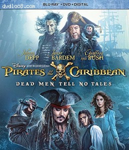 Pirates Of The Caribbean: Dead Men Tell No Tales [Blu-ray + DVD + Digital] Cover