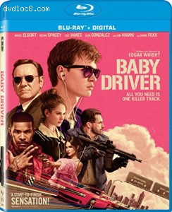 Baby Driver [Blu-ray + Digital] Cover