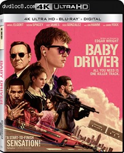 Baby Driver [4K Ultra HD + Blu-ray + Digital] Cover
