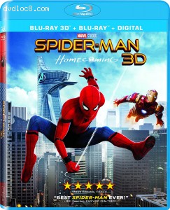 Spider-Man: Homecoming [Blu-ray 3D + Blu-ray + Digital] Cover