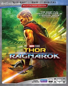 Thor: Ragnarok [Blu-ray + DVD + Digital] Cover