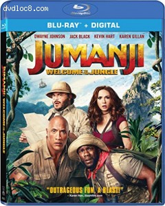 Jumanji: Welcome to the Jungle [Blu-ray + Digital] Cover