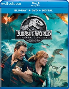 Jurassic World: Fallen Kingdom [Blu-ray + DVD + Digital] Cover
