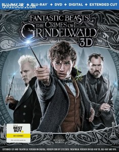 Fantastic Beasts: The Crimes of Grindelwald (Best Buy Exclusive) [Blu-ray 3D + Blu-ray + Digital] Cover