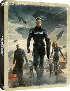 Captain America: The Winter Soldier (Best Buy Exclusive SteelBook) [4K Ultra HD + Blu-ray + Digital] Cover
