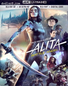 Alita: Battle Angel [Blu-ray 3D + 4K Ultra HD + Blu-ray + Digital]