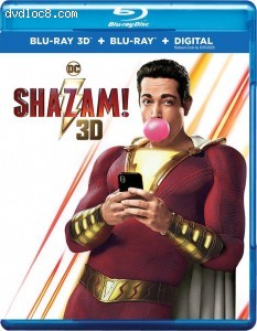 Shazam! (Best Buy Exclusive) [Blu-ray 3D + Blu-ray + Digital] Cover