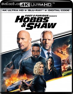 Fast &amp; Furious Presents: Hobbs &amp; Shaw [4K Ultra HD + Blu-ray + Digital] Cover