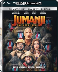 Jumanji: The Next Level (IMAX Enhanced) [4K Ultra HD + Blu-ray + Digital] Cover