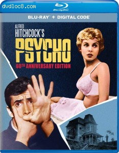 Psycho (60th Anniversary Edition) [Blu-ray + Digital] Cover