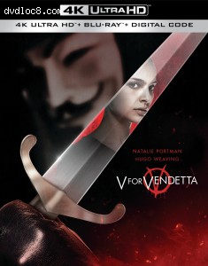 V for Vendetta [4K Ultra HD + Blu-ray + Digital] Cover