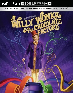 Willy Wonka and the Chocolate Factory [4K Ultra HD + Blu-ray + Digital] Cover