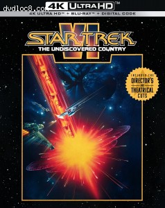 Star Trek VI: The Undiscovered Country [4K Ultra HD + Blu-ray + Digital ] Cover