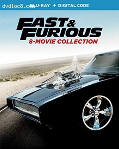 Fast and Furious 8-Movie Collection (Blu-Ray + Digital) Cover