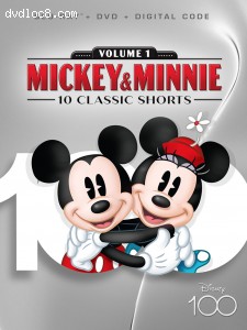 Mickey &amp; Minnie: 10 Classic Shorts - Volume 1 [Blu-ray + DVD + Digital] Cover