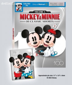 Mickey &amp; Minnie: 10 Classic Shorts - Volume 1 (Wal-Mart Exclusive) [Blu-ray + DVD + Digital] Cover
