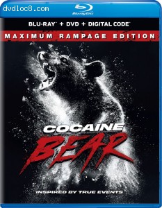 Cocaine Bear (Maximum Rampage Edition) [Blu-ray + DVD + Digital] Cover