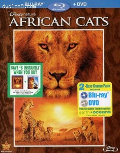 Disneynature: African Cats (Blu-Ray + DVD) Cover