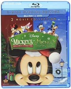 Mickey's Once Upon a Christmas / Mickey's Twice Upon a Christmas (2-Movie Collection) (Blu-Ray + DVD) Cover