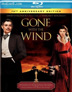 Gone with the Wind: 70th Anniversary Edition [Blu-ray] Cover