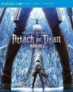 Attack on Titan: Season 3 - Part 1 (Blu-Ray + DVD) Cover