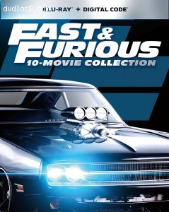 Fast &amp; Furious 10-Movie Collection [Blu-ray + Digital] Cover