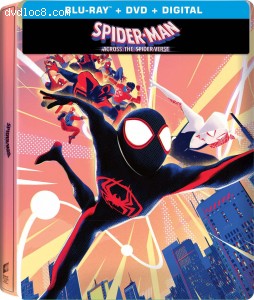 Spider-Man: Across the Spider-Verse (Wal-Mart Exclusive SteelBook) [Blu-ray + DVD + Digital] Cover