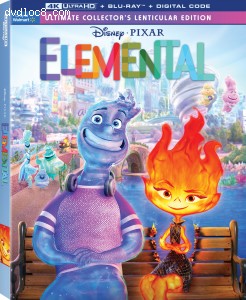 Elemental (Wal-Mart Exclusive / Ultimate Collector's Lenticular Edition) [4K Ultra HD + Blu-ray + Digital] Cover