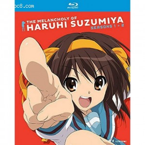 Melancholy Of Haruhi Suzumiya, The: Seasons 1 &amp; 2 [Blu-ray] Cover