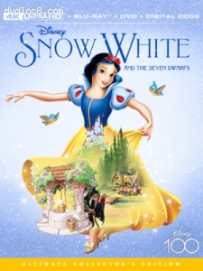 Snow White and the Seven Dwarfs (Disney Movie Club Exclusive) [4K Ultra HD + Blu-ray + DVD + Digital] Cover