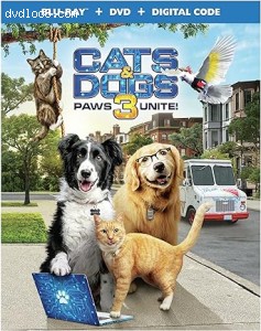 Cats &amp; Dogs 3: Paws Unite! [Blu-Ray + DVD + Digital] Cover