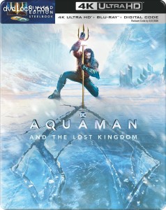 Aquaman and The Lost Kingdom (Wal-Mart Exclusive SteelBook) [4K Ultra HD + Blu-ray + Digital 4K] Cover