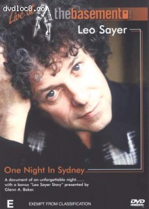 Leo Sayer-One Night In Sydney: Live At The Basement Cover